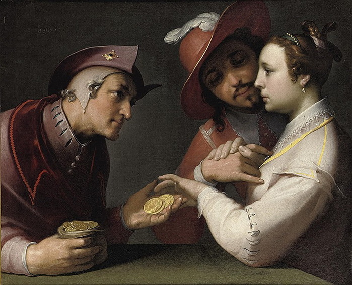 Корнелис ван Харлем. Выбор между молодым и старым. 1594