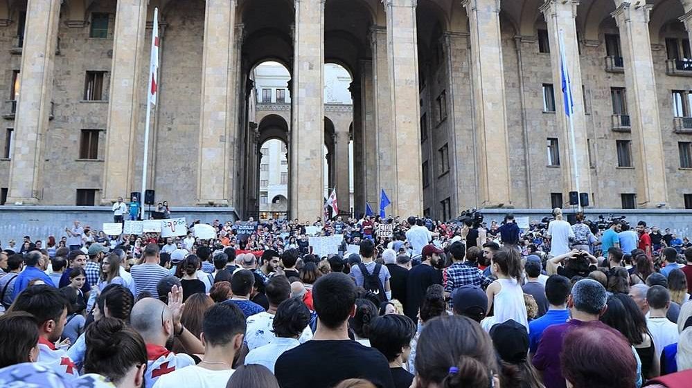 Митинг в Тбилиси 20 июня