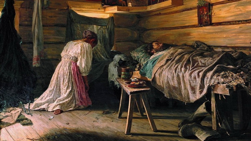 Больной (1881) фрагмент Максимов Василий Максимович