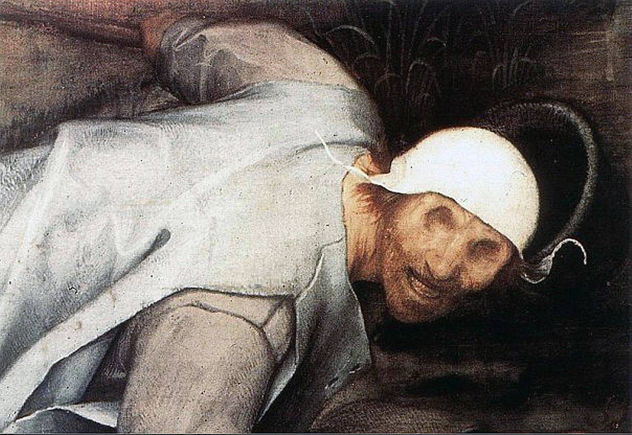 Питер Брейгель Старший. Притча о слепых (фрагмент). 1568