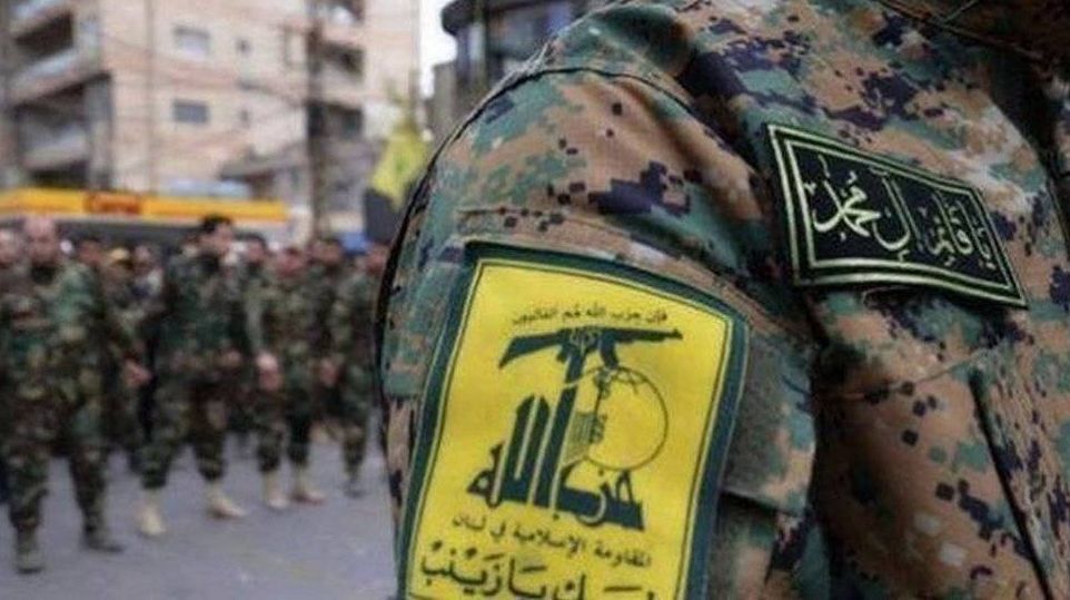 Нашивка с эмблемой организации «Хезболла»