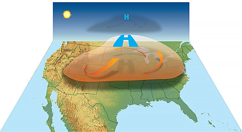 Тепловой купол над США