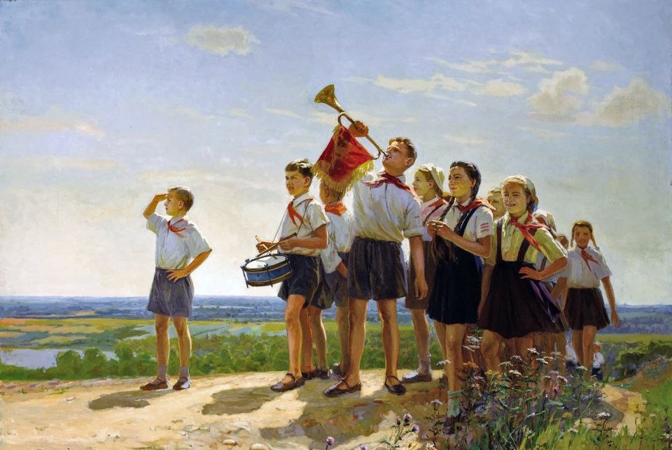 Николай Беляев. Счастливые (фрагмент). 1949