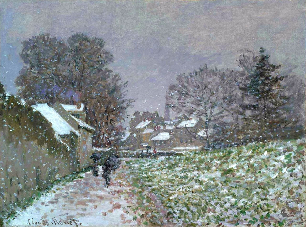 Клод Моне. Снег в Аржантее. 1874