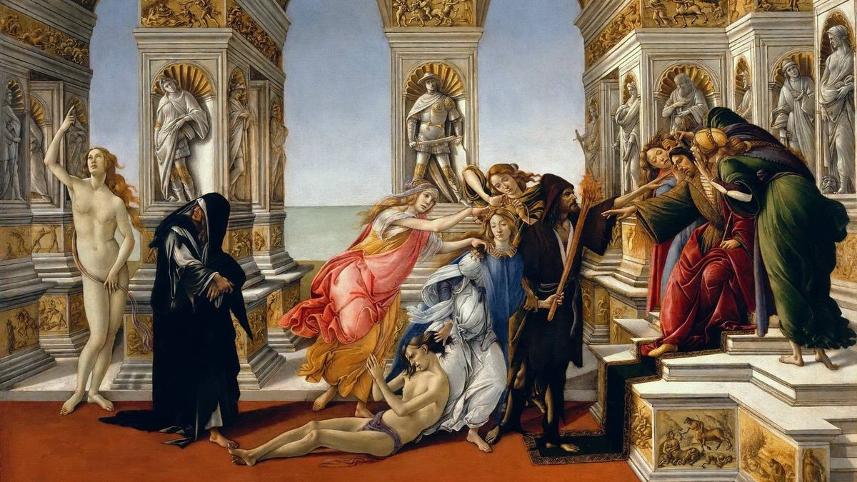 Сандро Боттичелли. Клевета. 1495