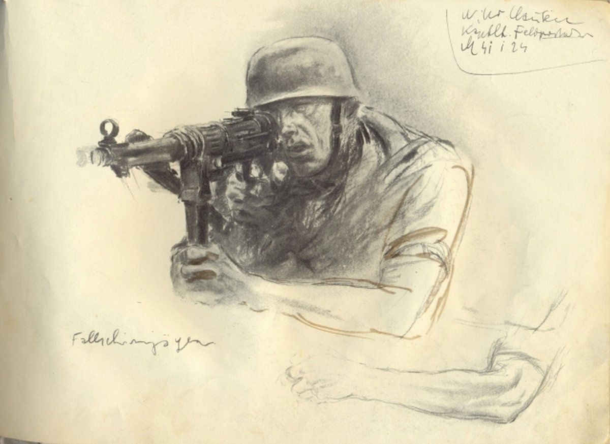 Ханс Лиска. Солдат вермахта. 1942