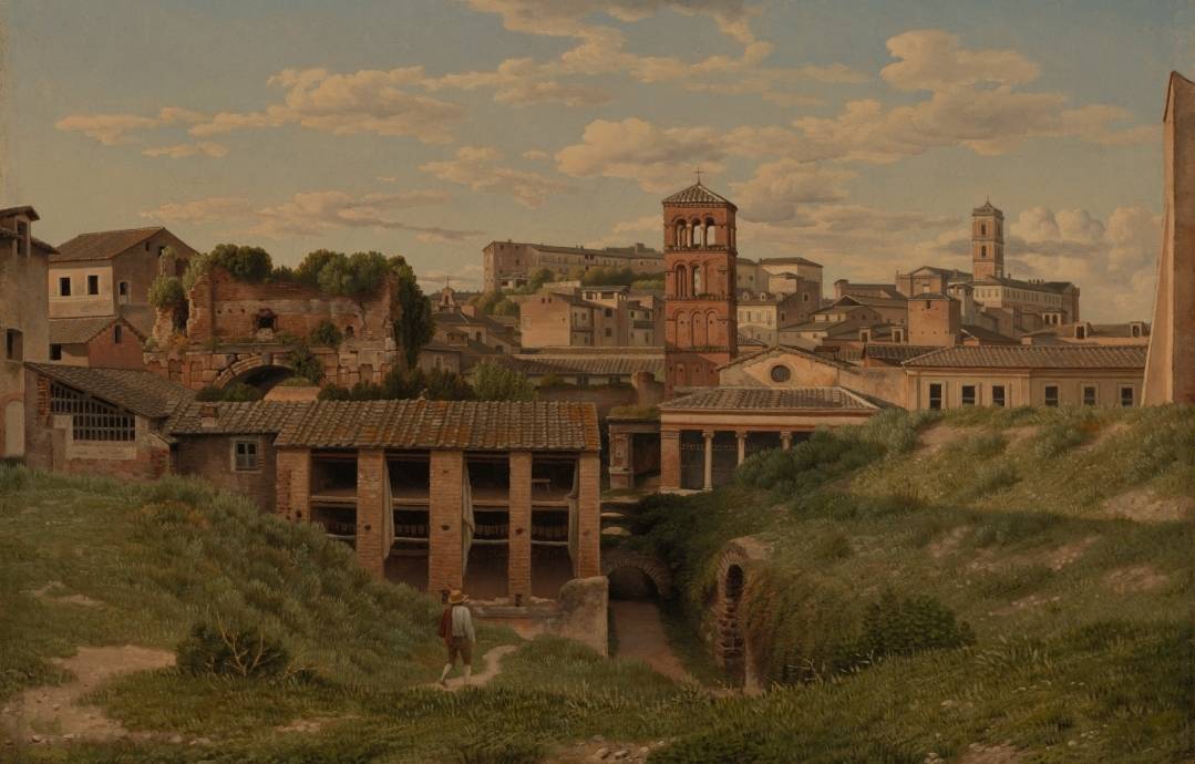 К. В. Экерсберг. Вид на Большую Клоаку (фрагмент). Рим. 1814