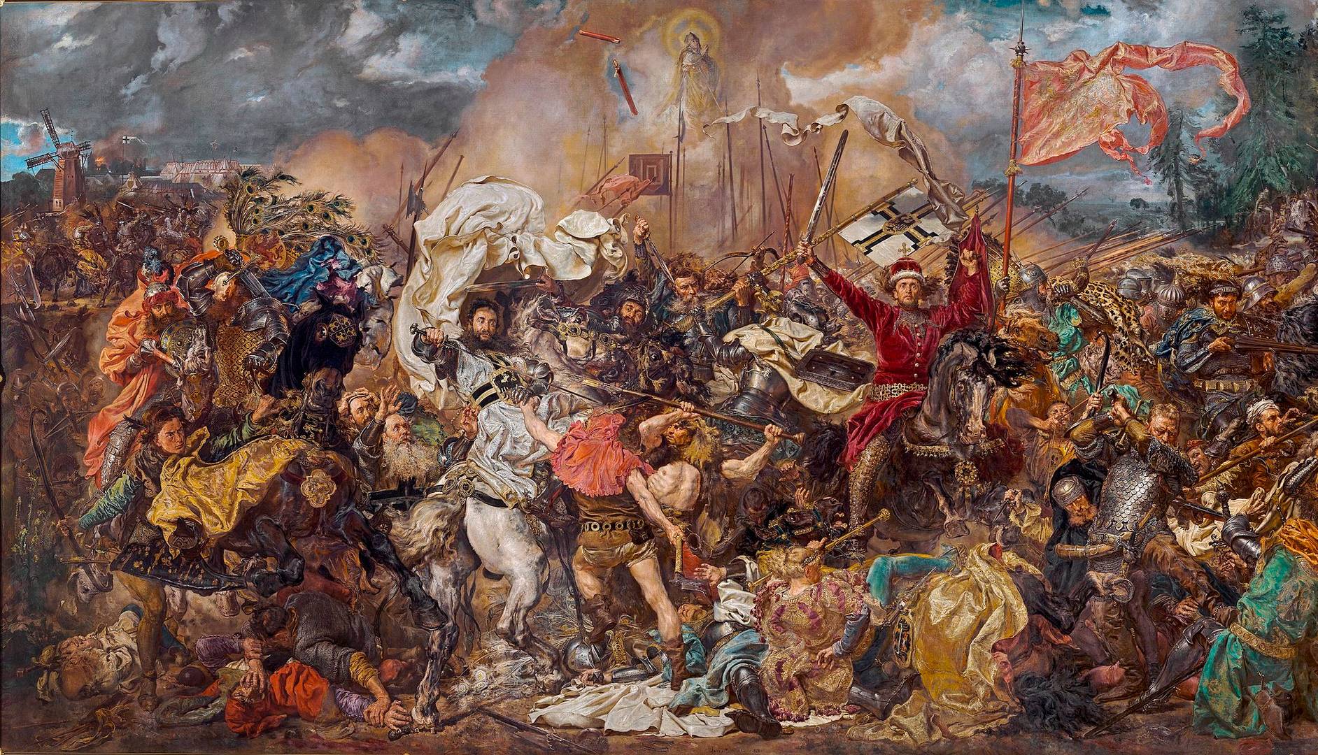 Ян Матейко. Грюнвальдская битва (фрагмент). 1878