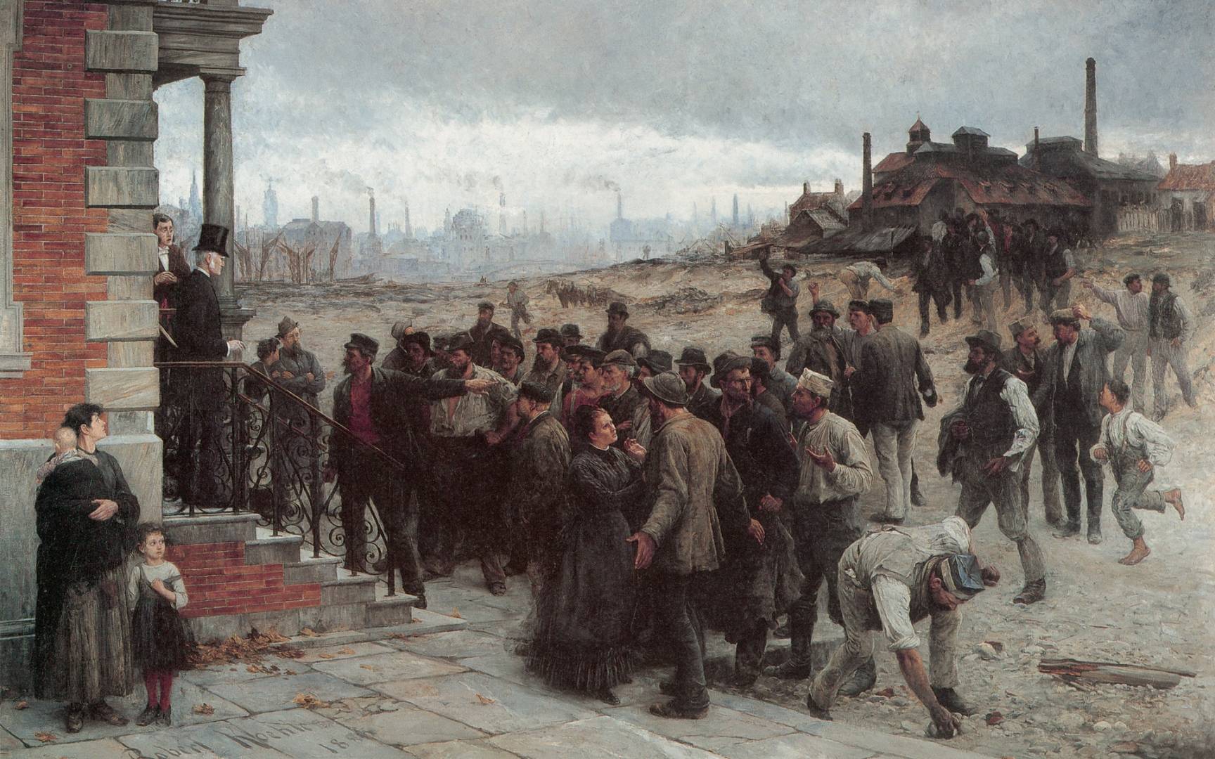 Роберт Келер. Забастовка в Шарлеруа. 1886
