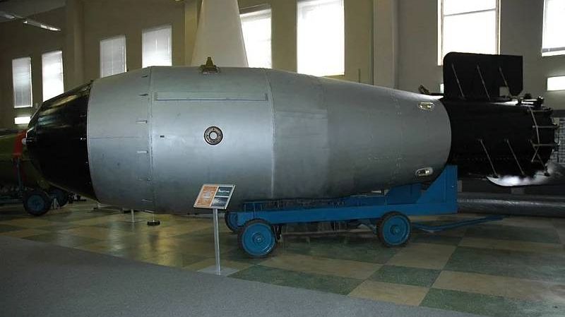 Натурный макет «Царь-бомбы» АН602 в Музее ядерного оружия РФЯЦ-ВНИИЭФ