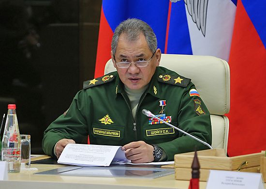 Министр обороны генерал армии Сергей Шойгу посетил штаб Южного