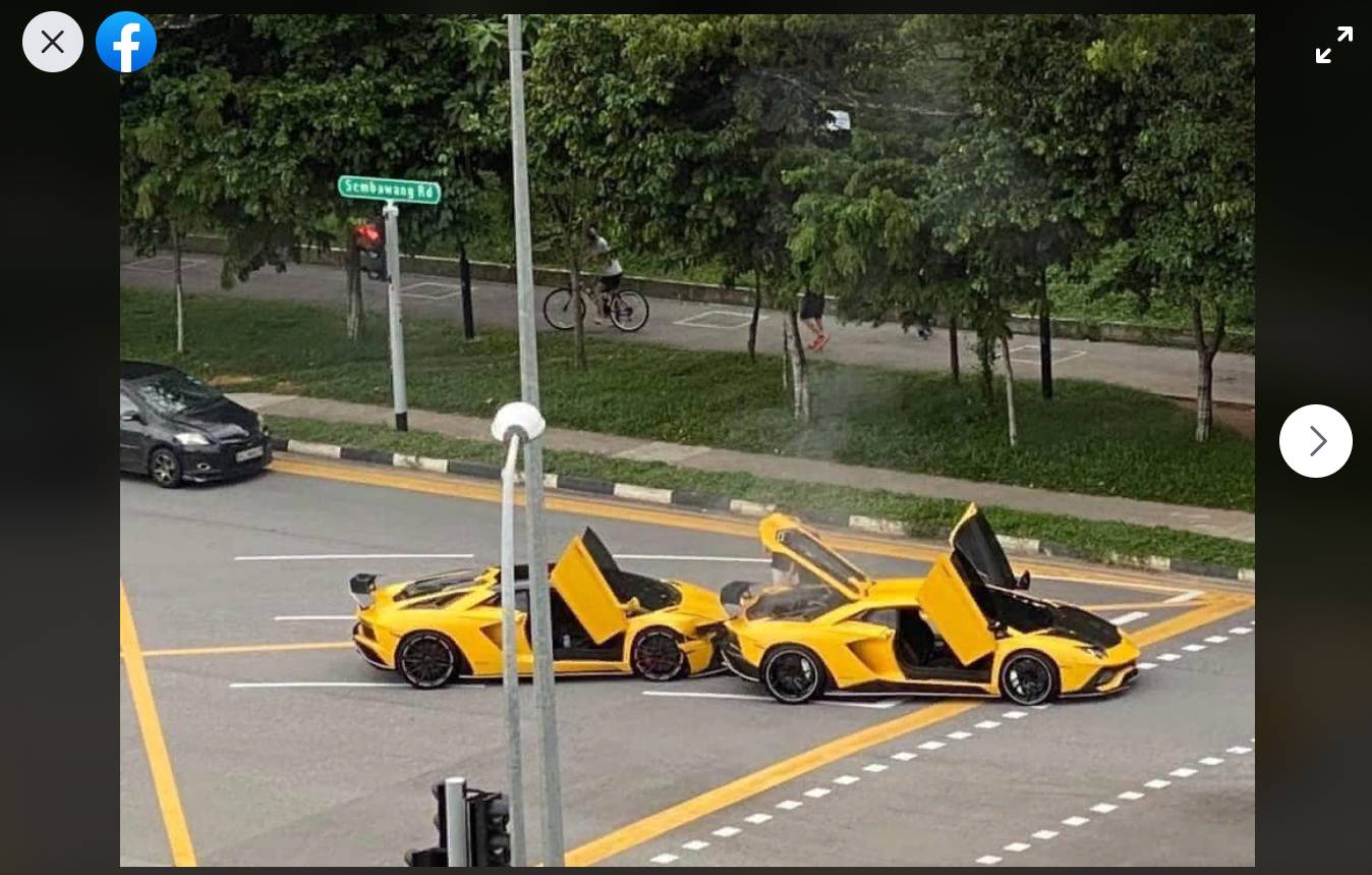 Авария двух Lamborghini Aventador