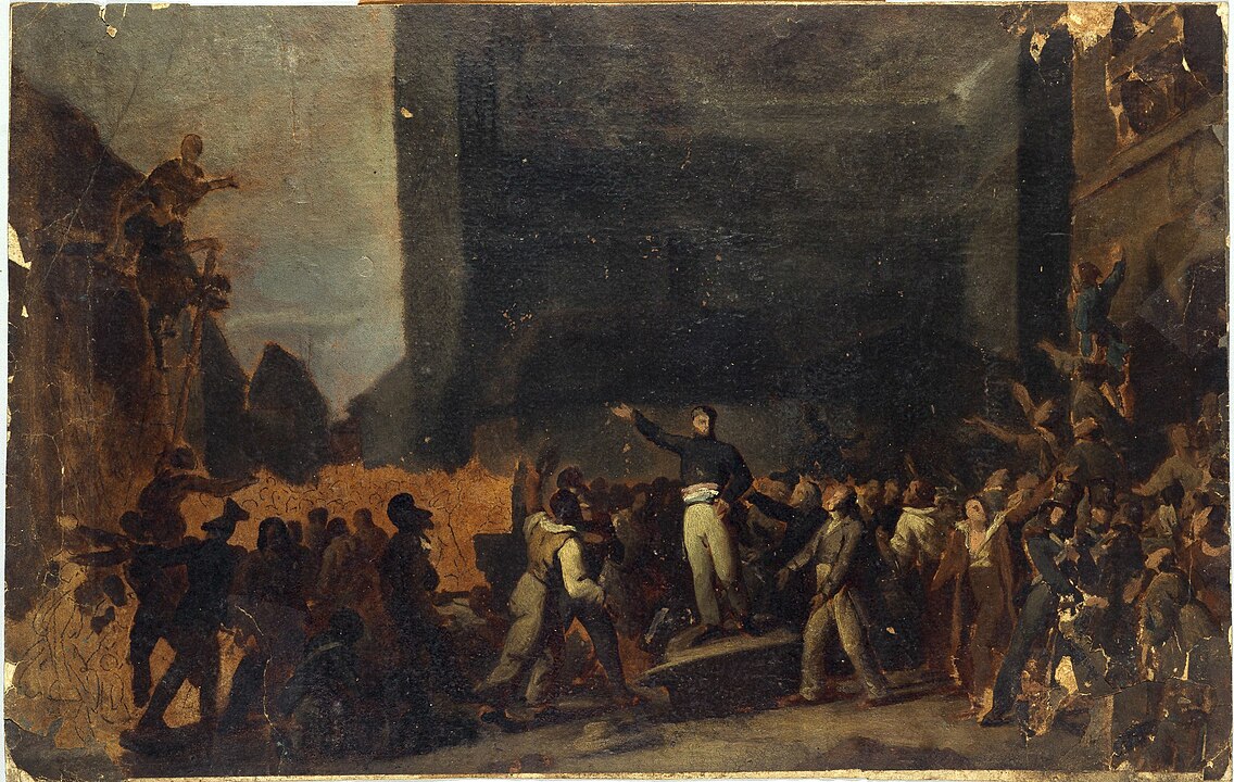 Альфонс Боден на баррикаде в предместье Сен-Антун 1851