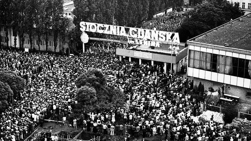 Митинг «Солидарности». Гданьск. Польша. 1980