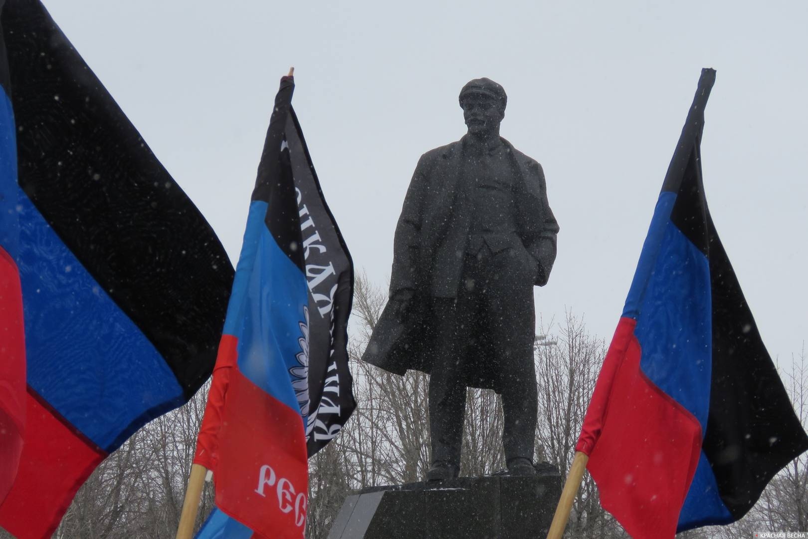 Памятник Ленину в Донецке. ДНР, 2017 год