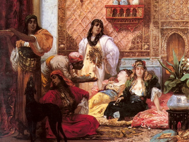 Жорж Клерин. Фаворитки султана (фрагмент). 1875