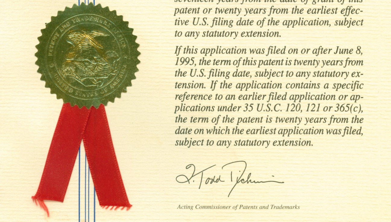 Американский патент (фрагмент)