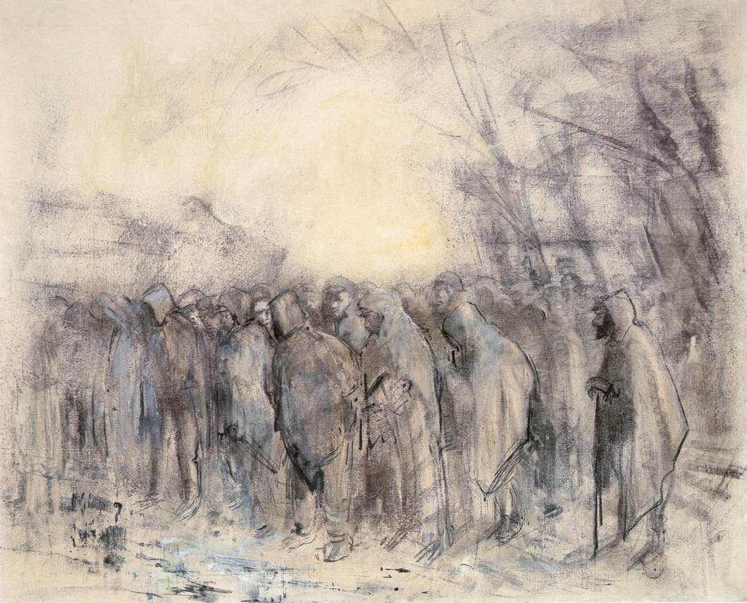 Ласло Меднянский. Военнопленные на марше. 1914-1918