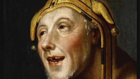 Корнелис ван Харлем. Портрет дурака. 1596 (фрагмент)