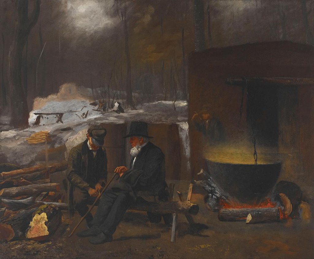 Истмен Джонсон. В лагере. Травят байки. 1864-1866