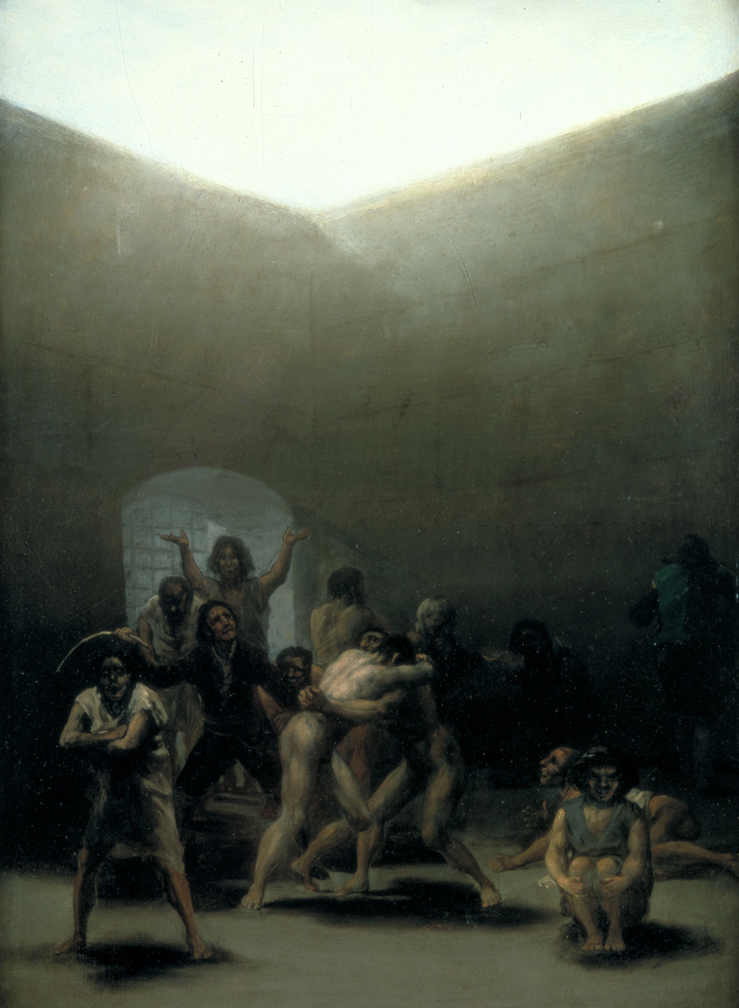 Франсиско де Гойя. Двор с сумасшедшими. 1794