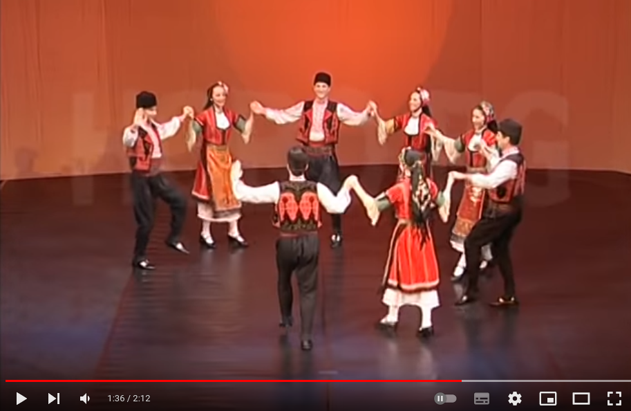 Право хоро, болгарский народный танец, 
