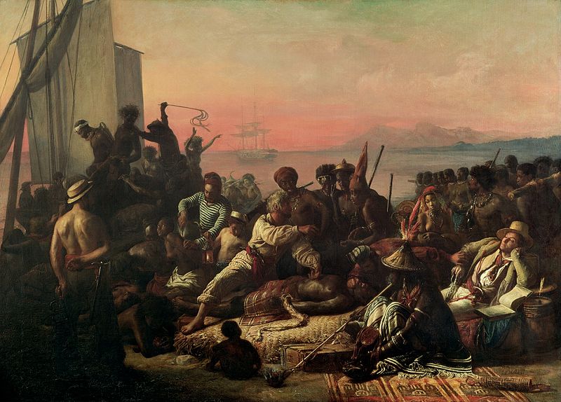 Франсуа-Огюст Биар. Работорговля. 1840