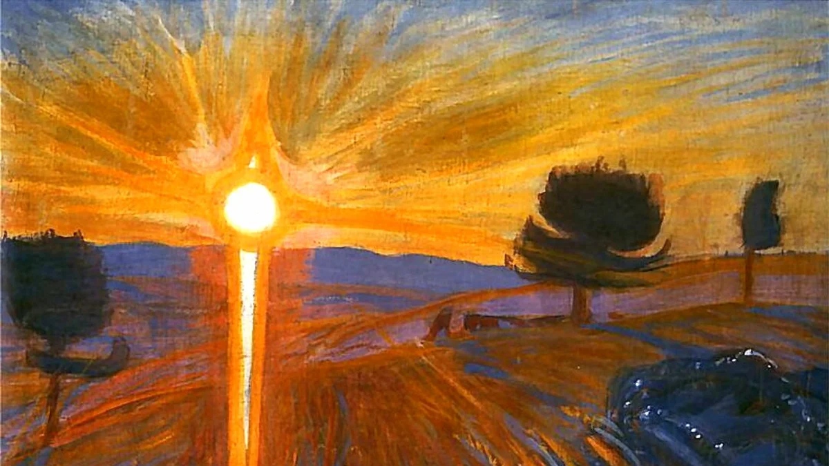 Войцех Вейс. Сияющий закат (фрагмент). 1901–1902