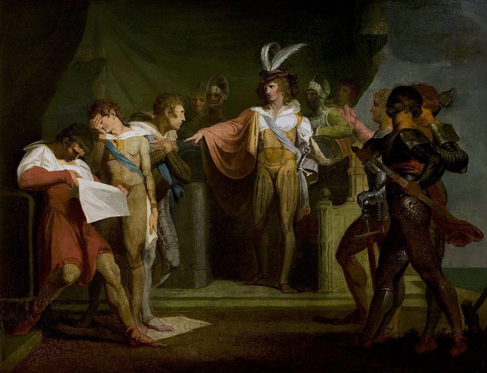 Иоганн Генрих Фюсли. «Генрих V», акт II, сцена 2. Генрих V разоблачает заговорщиков