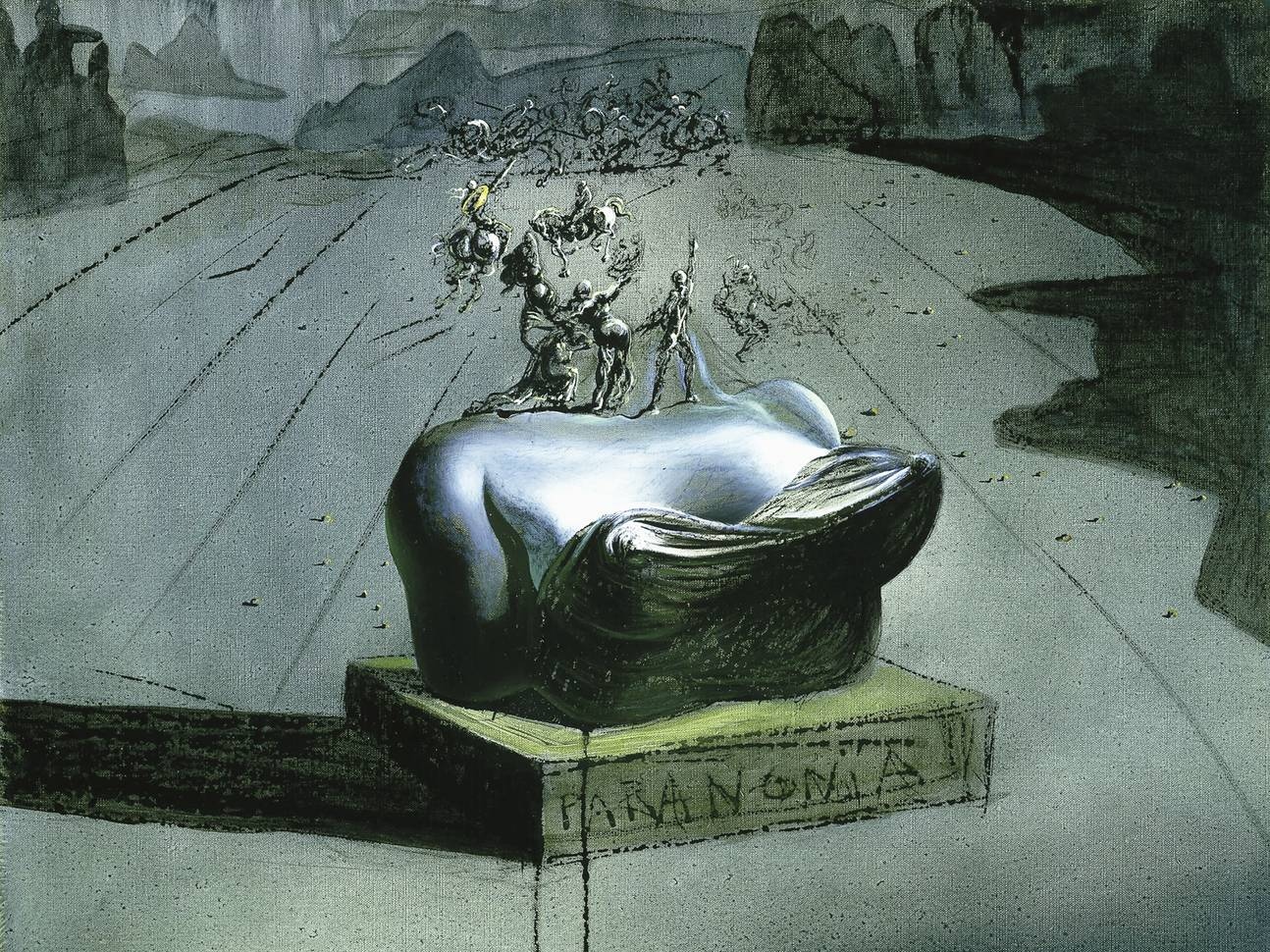 Сальвадор Дали. Паранойя (фрагмент). 1935