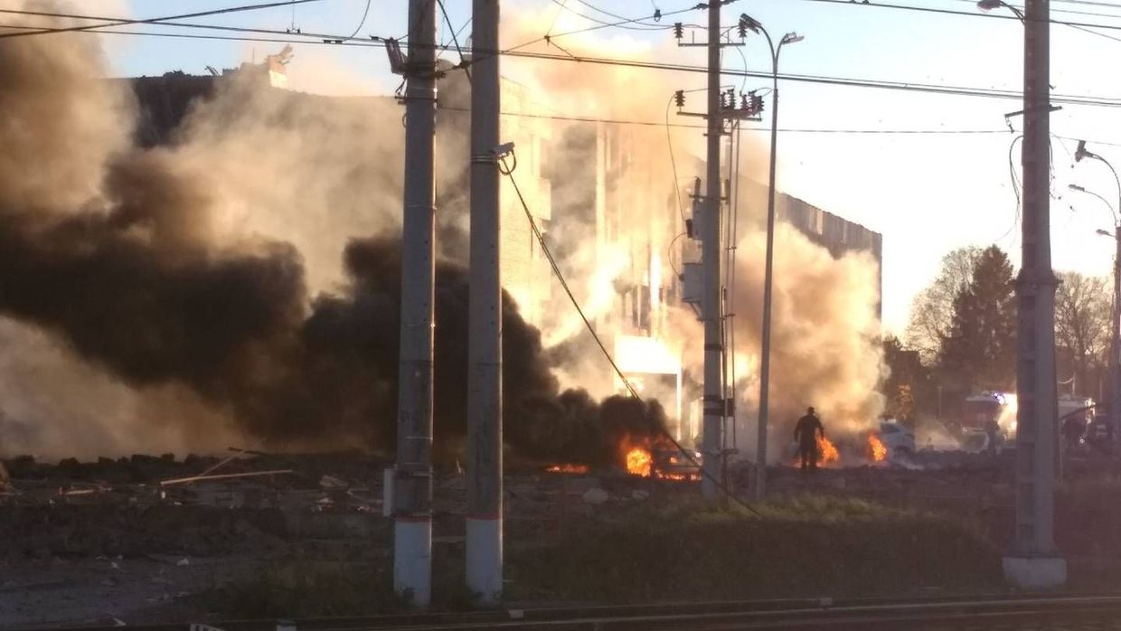 Взрыв в Гатчине на заводе «Авангард»