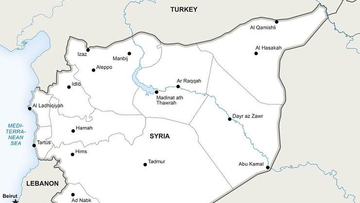 Карта Сирии