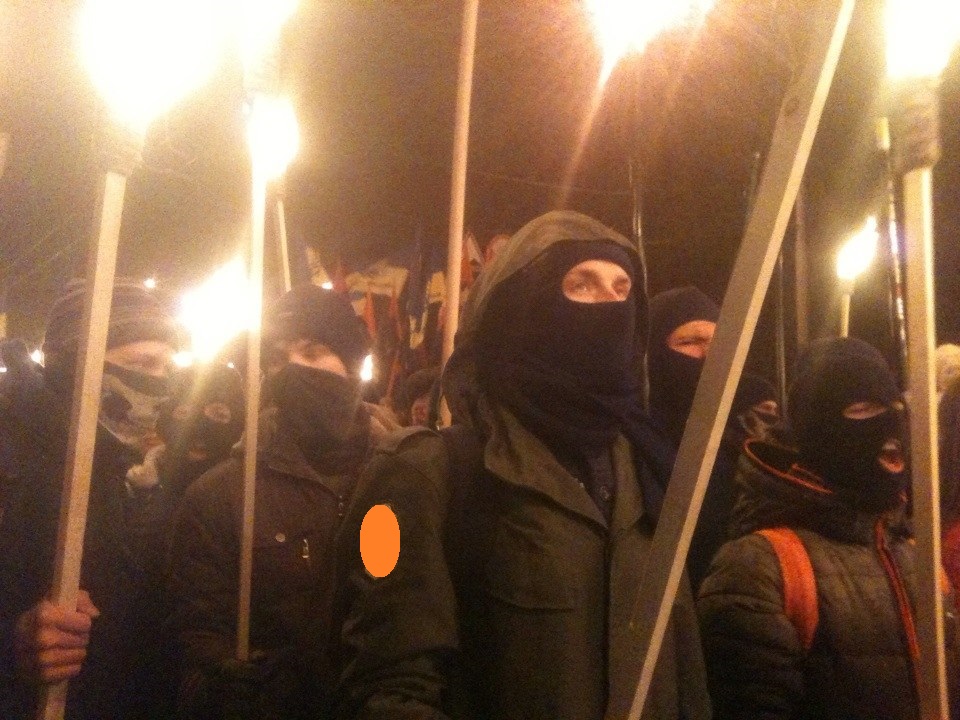 Факельное шествие на Украине. 2015 год