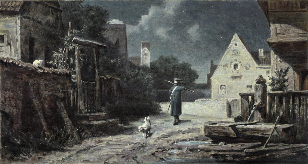 Карл Шпицвег. Ночной сторож. 1870