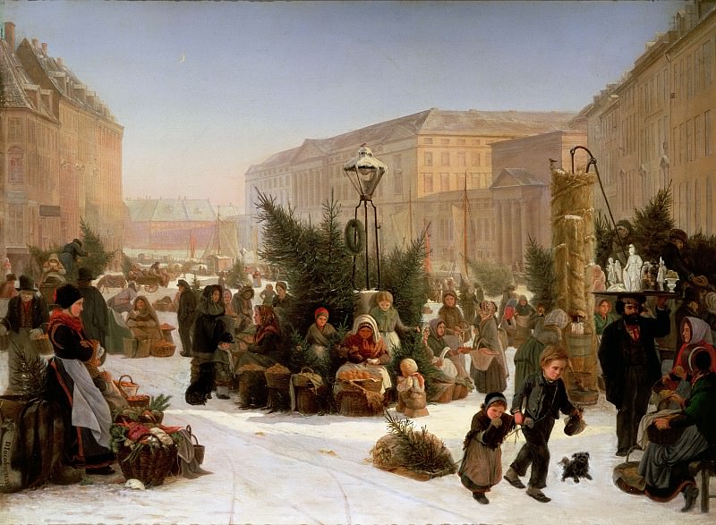 Дэвид Якобсен. Продажа новогодних ёлок. 1853