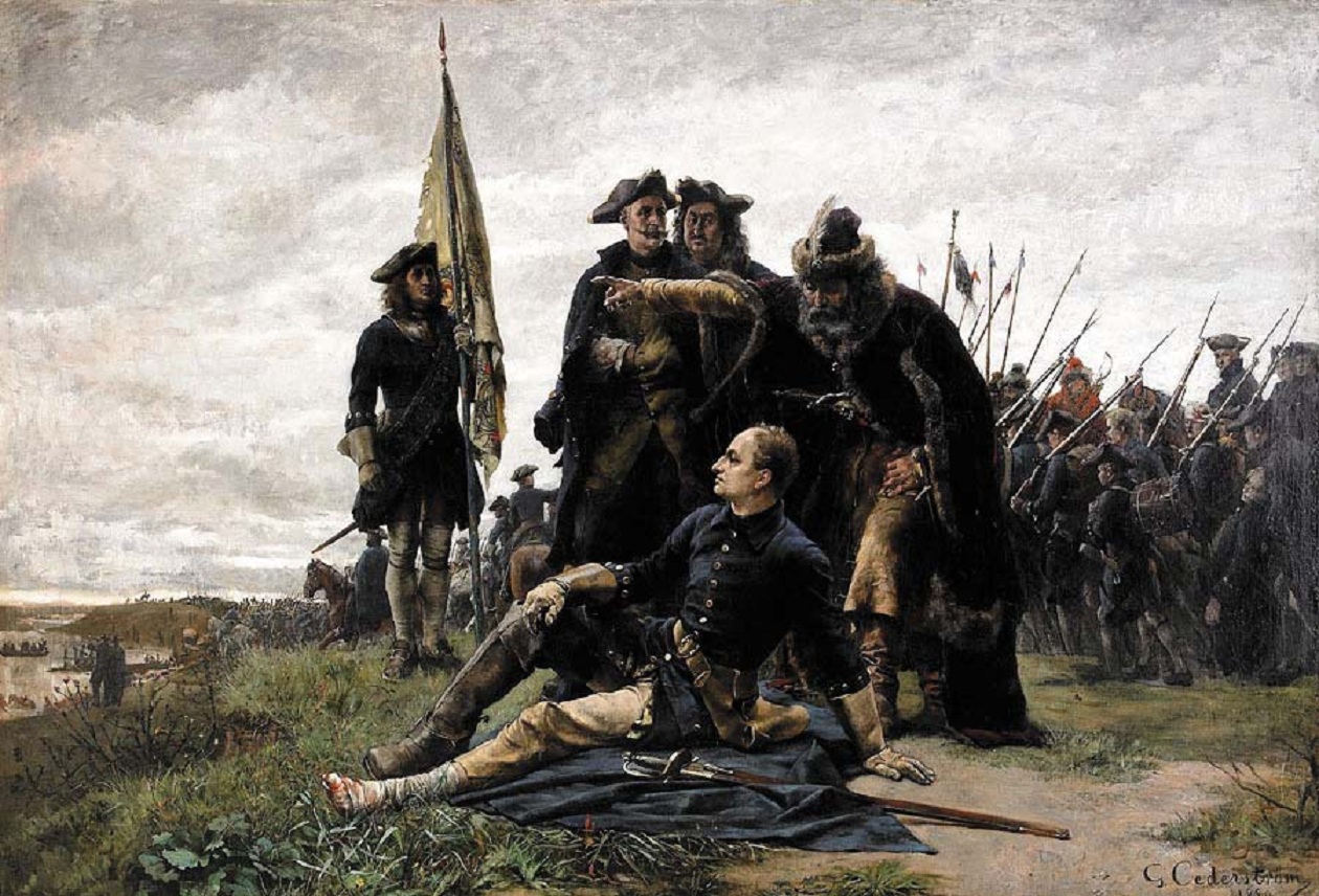 Густав Седерстрём. Карл XII и гетман Мазепа на берегу Днепра. 1879