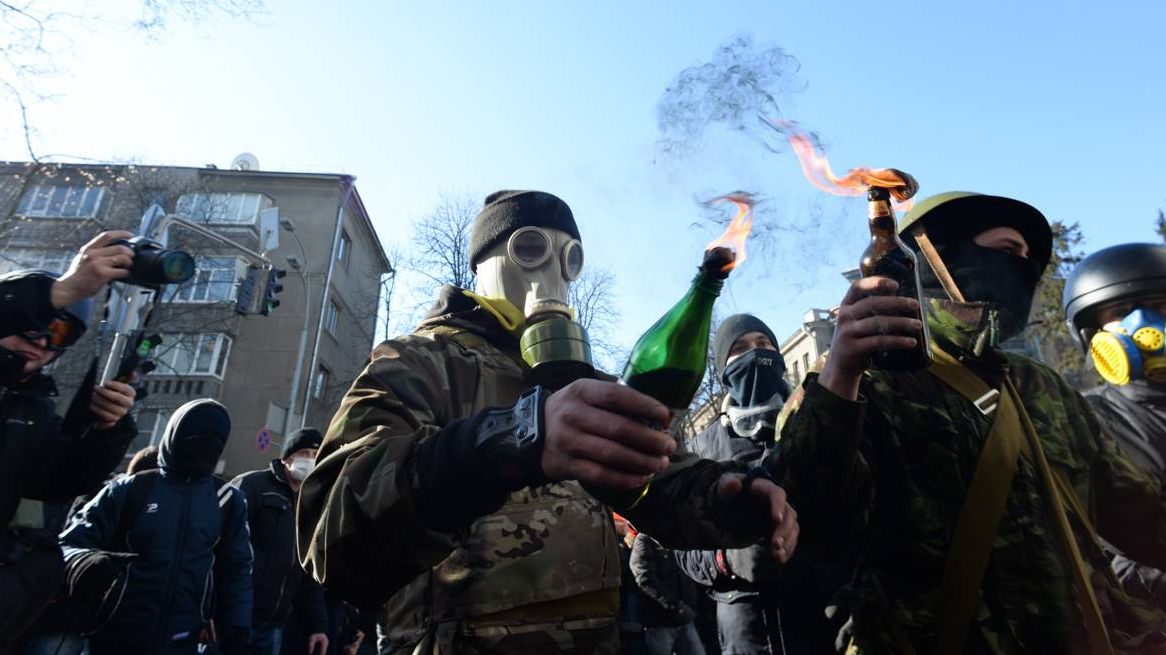 Украинские нацисты в Киеве. 2014