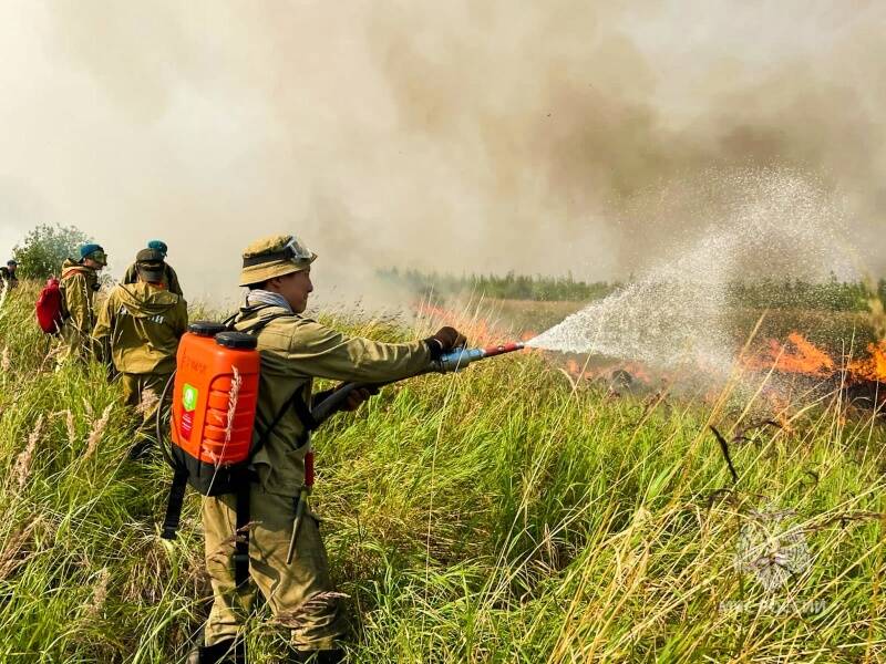 В Туве усилили группу по борьбе с таёжными пожарами