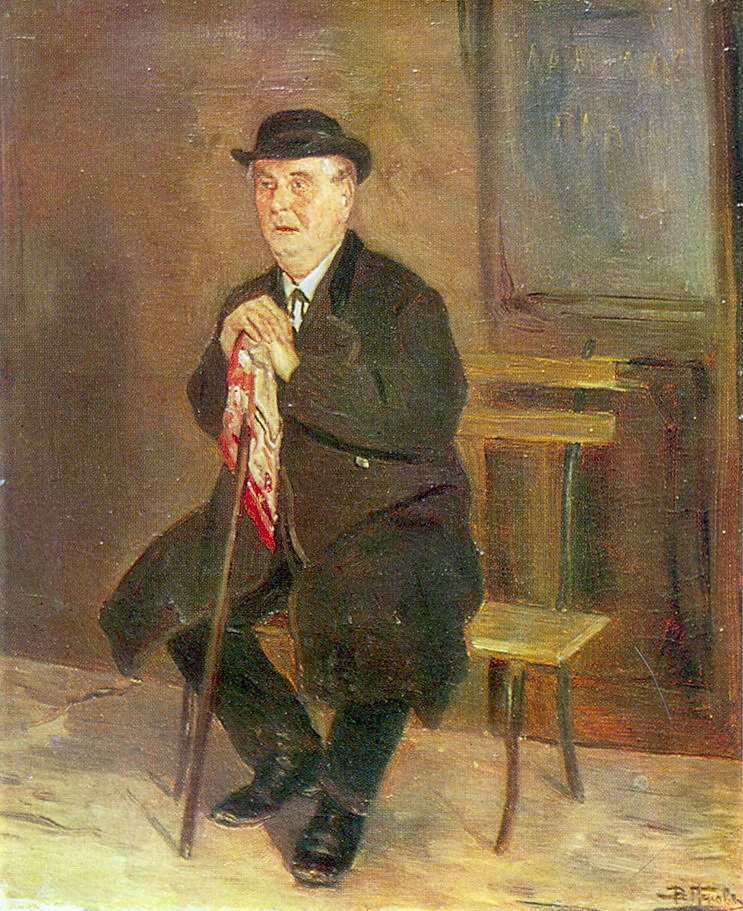 Василий Перов. Старик на скамейке. 1881