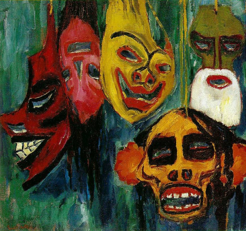 Эмиль Нольде, Натюрморт с масками, 1911 год