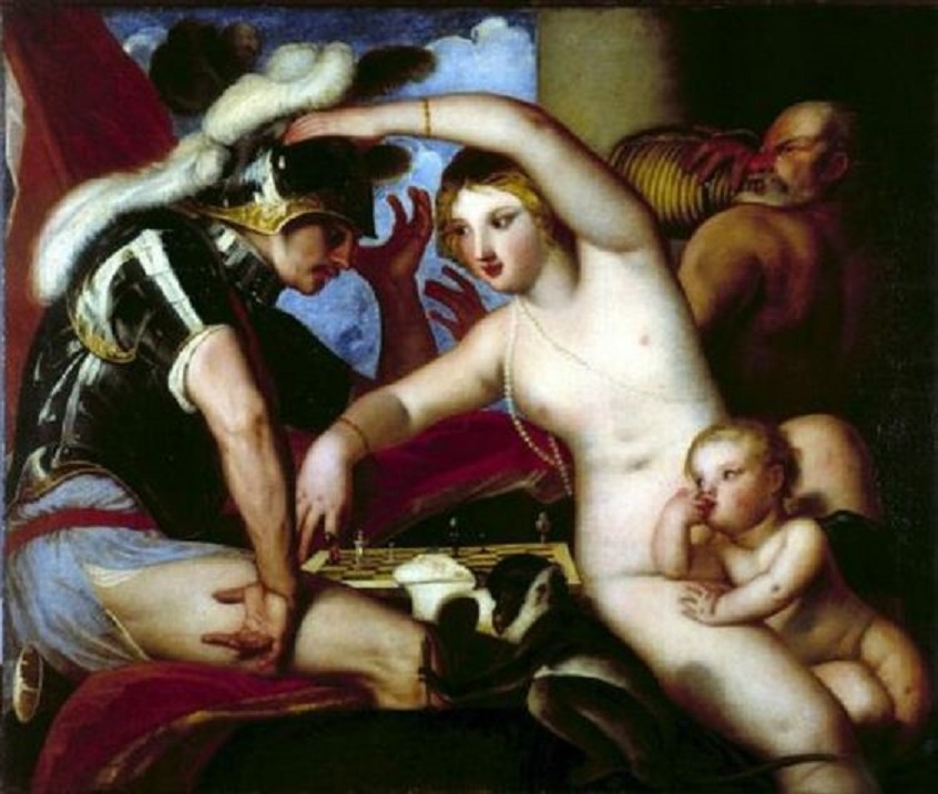 Алессандро Варотари. Марс и Венера за шахматами. 1630—1640