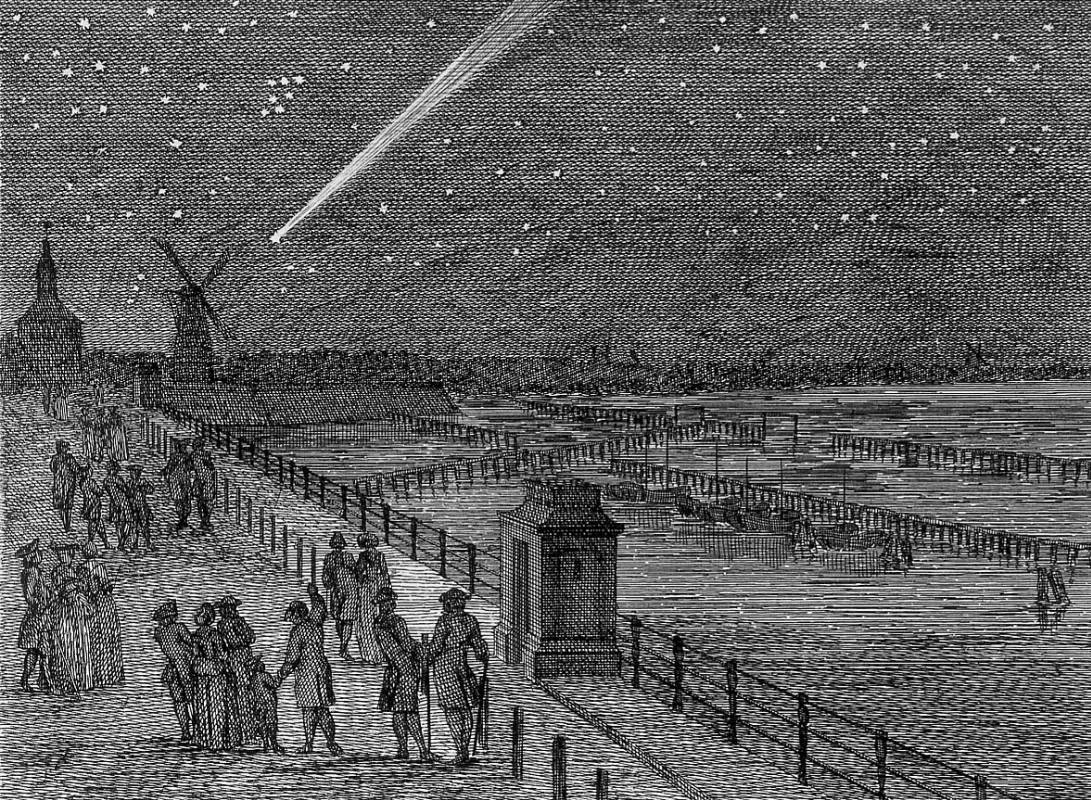 Аэрт Шоуман. Комета над Амстердамом. XVIII в.