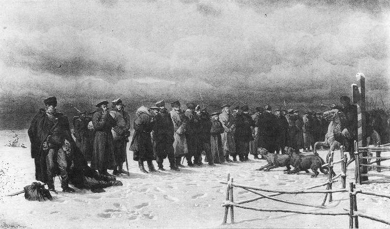 Артур Гротгер. «Путь в Сибирь». 1867 г.