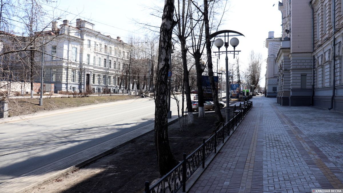 Проспект Ленина рядом с Томским политехническим университетом
