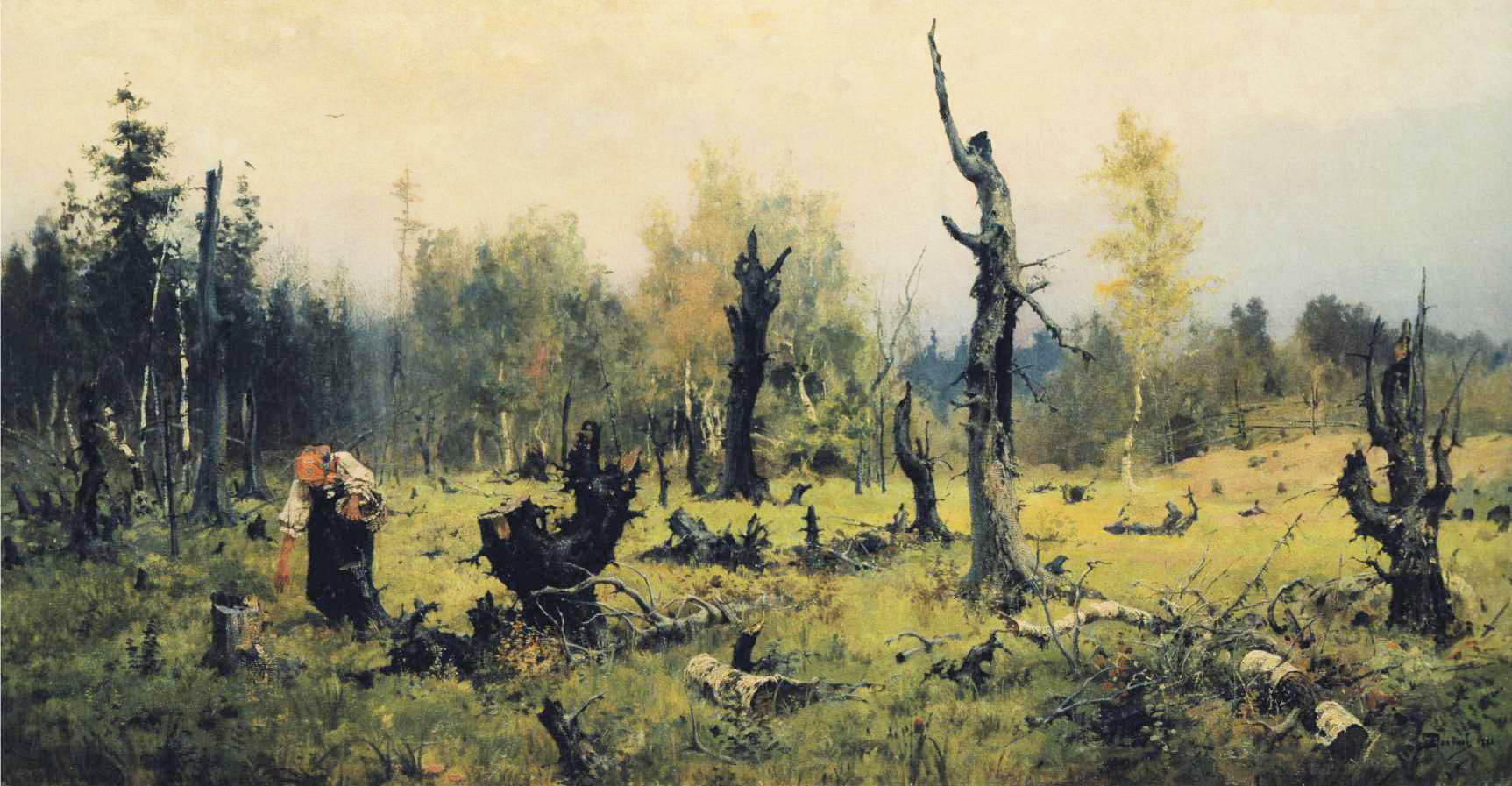 Василий Поленов. Горелый лес. 1881