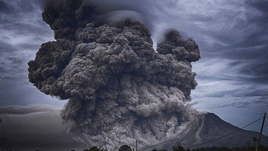 пепел, вулкан, извержение