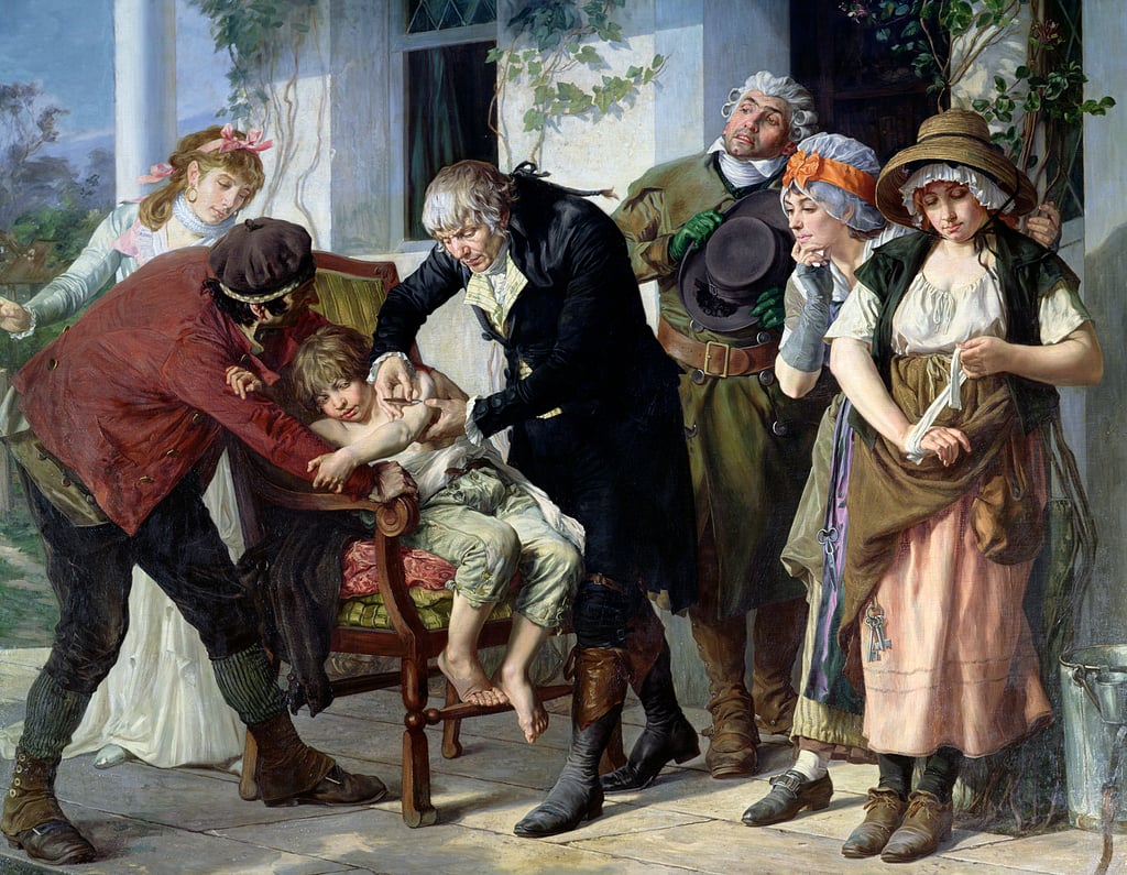 Гастон Мелинг. Первая вакцинация Эдварда Дженнера. 1879