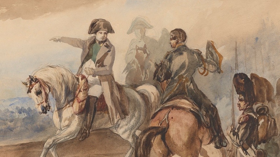 Пётр Михаловский. Наполеон, отдающий приказ (фрагмент). 1835