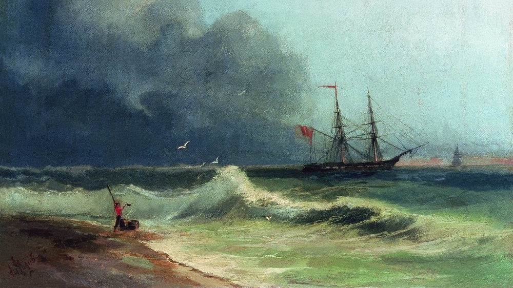 И. К. Айвазовский. Море перед бурей. 1856