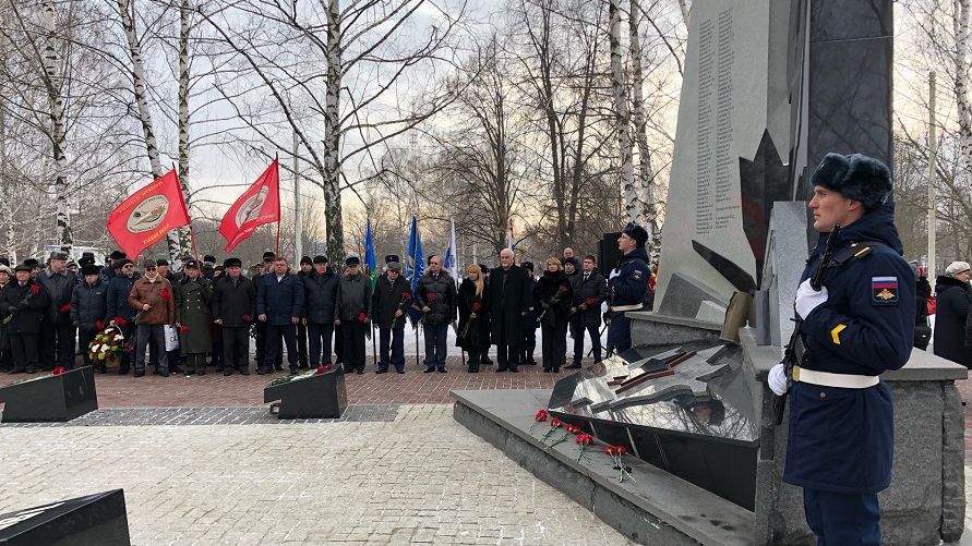 Митинг в честь годовщины вывода войск из республики Афганистан